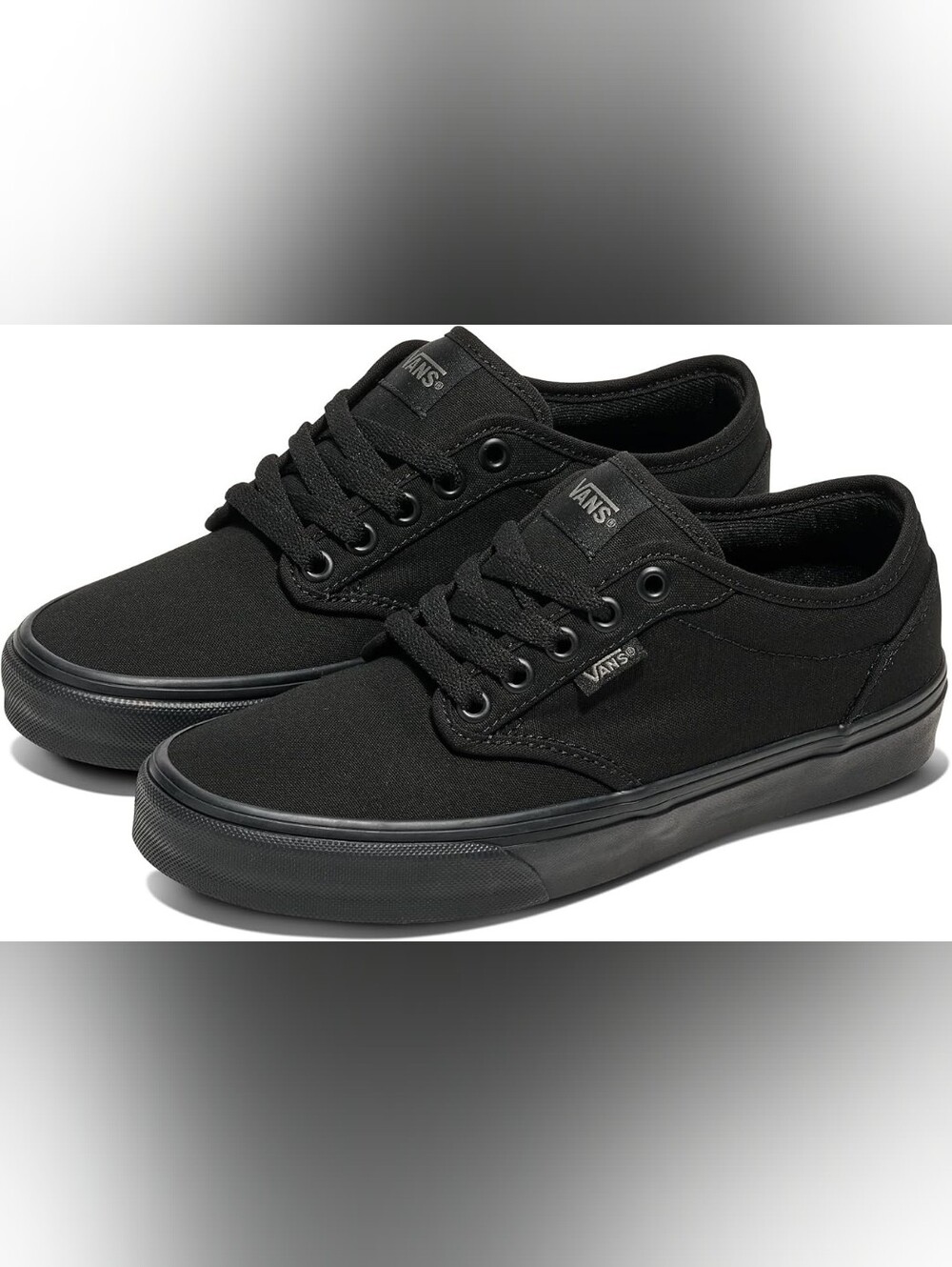 Vans Black Low-Top Canvas Sneakers Kids - Size 1